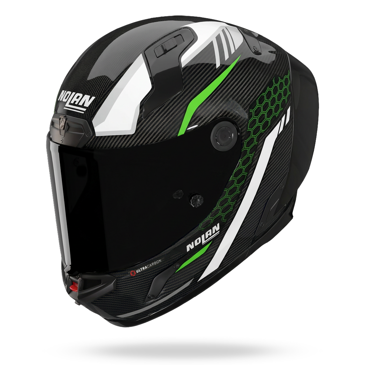 X-804 RS ULTRA CARBON PIEGA Nero / Verde / Argento