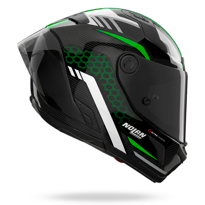 X-804 RS ULTRA CARBON PIEGA Nero / Verde / Argento