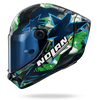 X-804 RS ULTRA CARBON CHICANE  Blu liquido / Multicolore verde