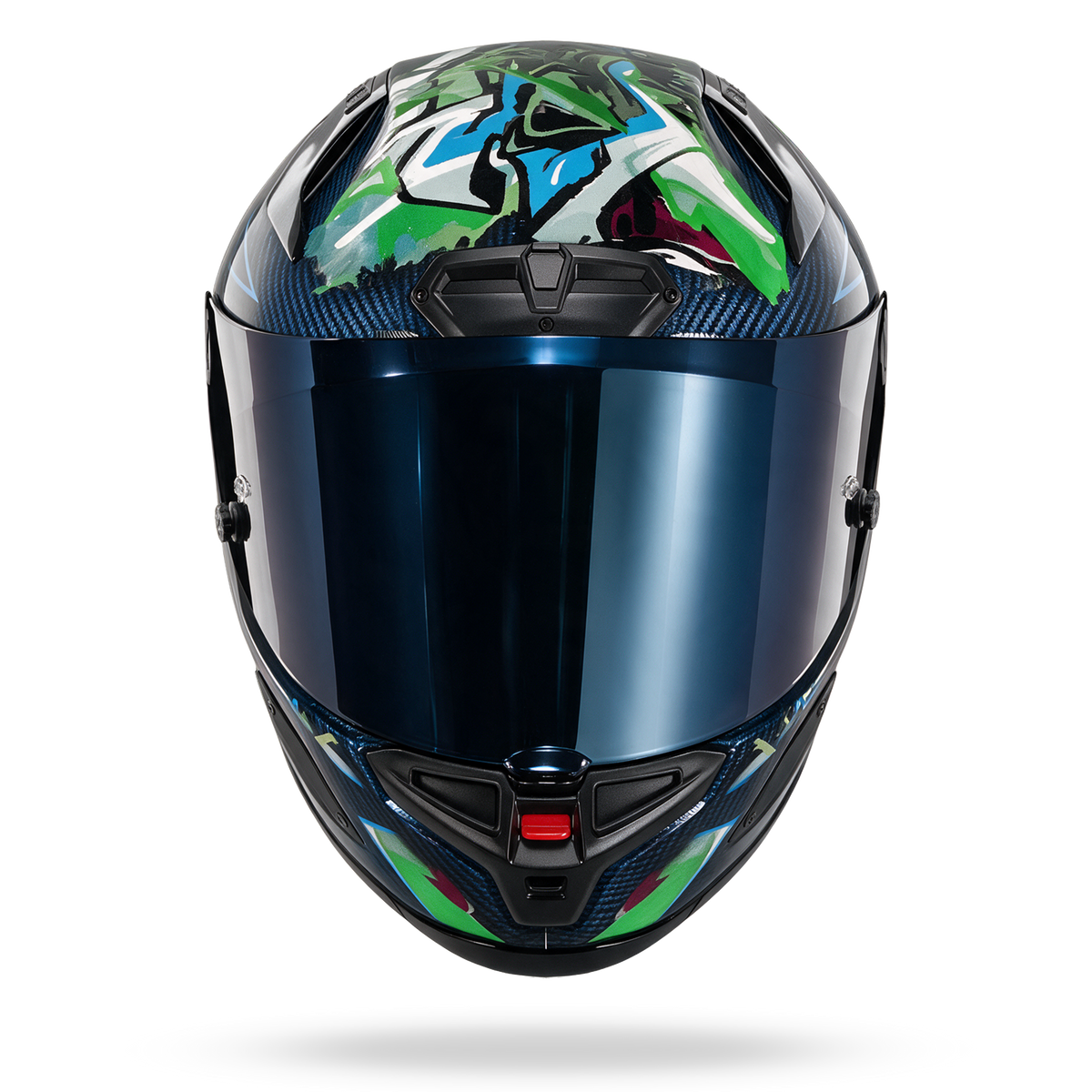X-804 RS ULTRA CARBON CHICANE  Blu liquido / Multicolore verde
