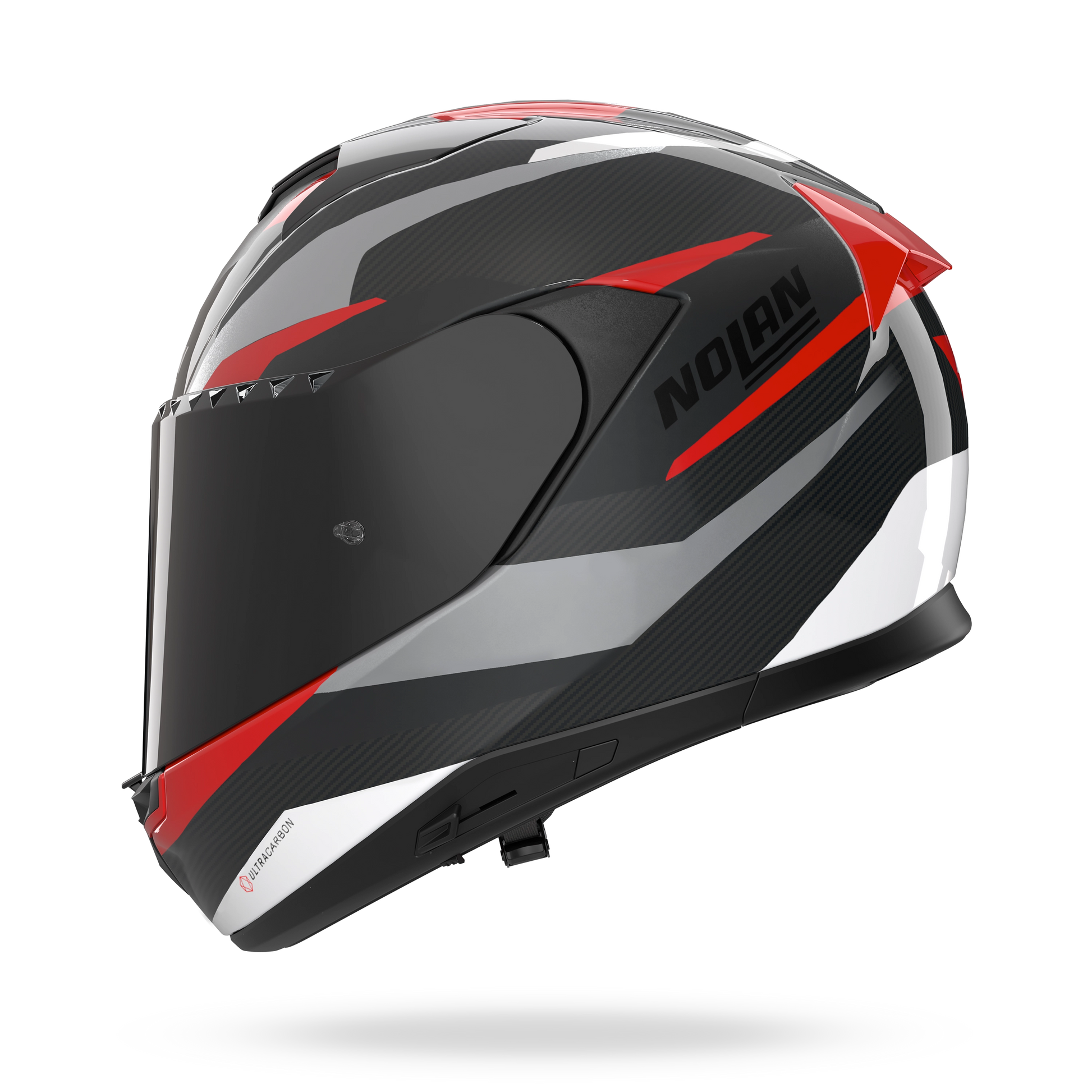 X-904 ULTRA CARBON CALIBRO Carbon / Antracite / Rosso – Nolan Helmets