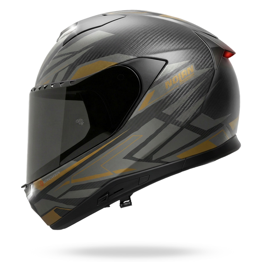 nolan helmet breath guard X-1005 ULTRA CARBON GEMINI Bianco / Rosso / Blu Helmets Made of lexan with two outer shell sizes Nolan N100.6 Assoluto Helmet White