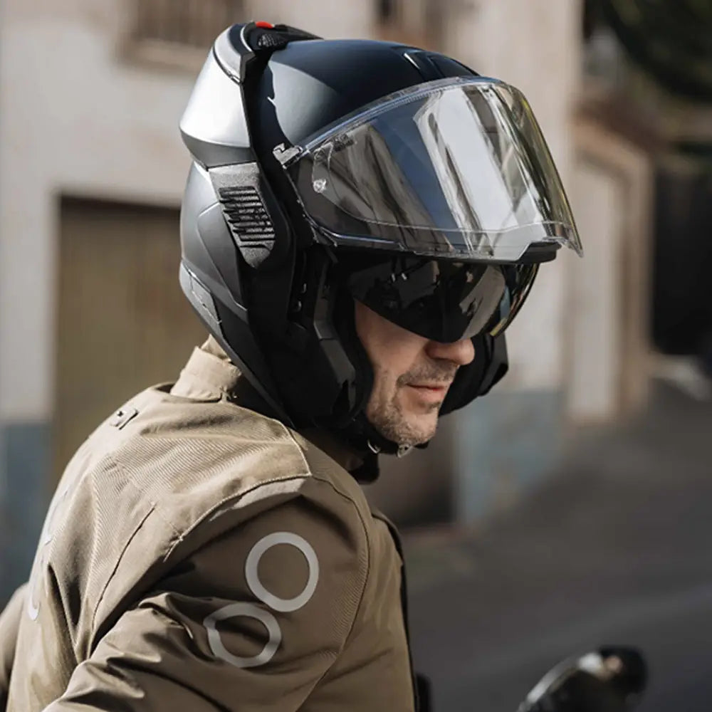 best modular helmet for motorcycle ILM Carbon Fiber Helmets Full Face DOT ECE MF529F (Serpentine Carbon, M) : Automotive Removable Inner Pads Press the button covered by chin curtain and you will have a flip Check Out The 6 Best